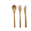 Учебные посуды наборы 3PCS/SET Eco-Friendly Portable Portable Countery Set Bamboof News Fork Dableware LX7154