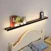 Wall Lamp Study Long LED Bookshelf Strip Living Room Background Entrance Aisle Light Atmosphere Bedroom Sconce Fixture