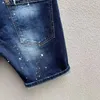 DSQ Phantom Turtle Jeans Men Jean Mens Luksusowy projektant chude zryta chłodna przyczynowa dziura dżinsowa marka mody Fit dżinsy Man Washed234i