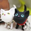 Keychains Cute Cartoon Dolls Cat Porte Clef Women rings Car Trinket Couple Chains Kids Toy Ring Charms Pendant L230314