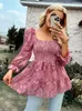 Blusas De Mujer primavera otoño camiseta Oficina Tops Casual chifón sólido camisa De manga larga ropa para Mujer Blusas De Mujer