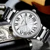 Wristwatches Men Business Mechanical Automatic Wristwatch Stainless Steel Calendar Waterproof Simple Watch For Man's Hours Hand ClockWri