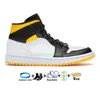 Jumpman 1 Basketball Shoes Mens 1s Mid Barcelona University Gold UNC Chicago Toe Paint Drip Carbon Fiber Dutch Green Womens Men Sports Sneakers Trainers 36-46