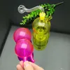 Smoking Pipes Coloured Hulu Mute Filter Glass Water Tobacco Bottle Wholesale Glass Water Pipes