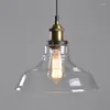 Hanglampen E26 E27 Lichten Vintage Glass Lamp Luminaire lampenkap Hanglamp Light voor bar Restaurant Lustres Farme