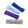 16071 Europa Bandas de cabeceira bebê Candy Color Bunny Orends Knots Hair Band Girl Baby Head Band Childrenwrap Hairbands Acessórios para cabelos de crianças 25 cores