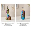 Decorative Objects Figurines Modern Art Figurine Desktop Decoration Accessories Gift Creative Home Colorful Abstract Figure Sculpture Living Room 230314