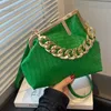 Evening Bags 2022 Solid Color Trend Weaving Crossbody Bags for Women Simple Clutch Female Party Handbags and Purses Lady Shoulder Bag