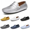 Men Sapatos casuais cor sólidos brancos pretos prateados respiráveis ​​taupe dlives cinza profundo games amarelo amarelo andando com tênis masculino com vários homens macios