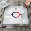 23ss niños Marca de diseñador de manga corta para niños Camiseta con patrón de doble G a juego de colores clásicos nuevos productos de verano Ropa para niños de alta calidad