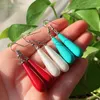 Dangle Earrings Elegant Shell Pearl Drop For Women Long Waterdrop Tassel White Red Imitation Turquoises Earring Wedding Party