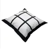 Black Heat Transfer Household Pillow Case Single Sided Sublimation Blank Sofa Decorative Pillowcase DIY Creative Gift