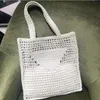 Borsa di paglia di lusso di design Pratica borsa a tracolla semplice di grande capacità Portafoglio quadrato casual Donna Moda Estate Spiaggia