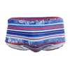 Costumi da bagno da uomo Uomo Sexy Boxer a righe Pantaloncini da bagno Tendenza moda Costume da bagno Costumi da bagno Quick Dry Slip da bagno Sport da uomo Spiaggia Surf Trunks L230314