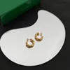 Botiega Rope Series Earrings Designer Studs Dingle for Woman Gold Plated 18K Fashion Official Reproduktioner Classic Style Jubileumsgåva 049