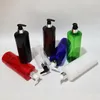 Butelki do przechowywania 14pcs 500 ml puste plastik z zwierzakiem z srebrną pompą balsamową pojemniki kosmetyczny
