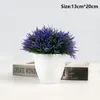 Decorative Flowers 1Pc Artificial Green Plants Potted Bonsai Small Tree Grass Pot Ornament Home Garden Wedding Festival Party Decoration