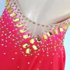 Сцена Wear Liuhuo Ice Figure Dress Women Women Topaz Red Inplaid Diamond Marting Bandmade Ballet