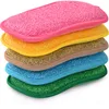 5-15pcs Czyszczenie kuchni Gąbki wielokrotnego użytku Non-Scratch Microfibre Scrubber Gąbka Kuchnia Kuchnia