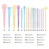 أدوات المكياج Docolor Dreaming Brushes مجموعة 17pcs احترافية مسحوق الشعر الاصطناعية الأساس أحمر الخدود ظلال العيون مكياج الفرشاة maquiagem 230314