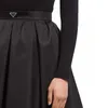 Дизайнерское женское платье, модное нейлоновое повседневное платье, летняя супер большая юбка, тонкие брюки, юбки для вечеринок, черный Размер S-L