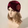 Applique Solid Color Velvet Beanies Hats Fash