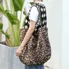 Bolsos de noche literatura de ocio japonesa lienzo insps leopardo frannelette impreso red red rojo retro one hombro mujer