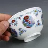 Cups Saucers Daming Chenghua Doucai Posy Design Pattern Tea Cup Antiek porselein