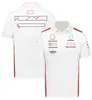 Men's and Women's New T-shirts Formula One F1 Polo Clothing Top Racing Summer Round-neck Fans Team Driver's Azvv