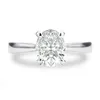 Solitaire pierścień 3CT owalne pierścienie Moissanite dla kobiet prawdziwe S925 Sterling Silver White pozłacane Fine Jewelry certyfikat Drop Shipping Z0313