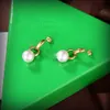 Botiega Pearl Series Earrings Designer Studs Dangle for Woman Gold Plated 18K T0P Qualidade de alta qualidade Jóias de moda Jóias Classic Style Presente requintado 050