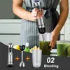 Juicers BioloMix 4 in 1 High Power 1200W Immersion Hand Stick Blender Mixer Includes Chopper and Smoothie Cup Stainless Steel Ice Blades 230314