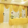 Decoração de festa 10x20ft design Arriaval White Casamento Casado Romantic Swag Drapes para cortina de 3mx6m