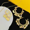 Anniversary Earrings for Women Luxury Plump Pearl Charm Gold Handbag Pendant Necklaces Lady Hollow Rectangle Dangle Bracelets