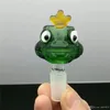 개구리의 만화 유리 거품 헤드 도매 유리 봉