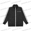 Men's Jackets Basic black and white striped stand collar women's loose sports T230314