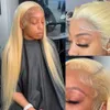 Synthetic Wigs 613 Honey Blonde 13X6 Lace Front Brazilian Human Hair 13x4 HD Frontal Straight 360 Full 230314