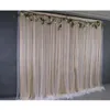 Wedding Party Backdrops Drape Silk Gauze Curtain White Cloth Gauze Net Wedding Photo Booth Panels Background Decoration