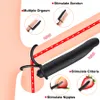 Vibratorer flxur dubbel penetration vibrator sexleksaker för par strapon dildo vibratorrem på penis sexleksaker för kvinnor man 230314