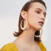 Hoop Earrings 2023 Fashion Pearl Large Round Pendant Imitation String Women's Elegant Girls