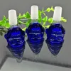 Rauchpfeifen Neue blaue Nase Glaskolben Glasbongs Ölbrenner Glas Wasserpfeife Ölplattformen Rauchplattformen kostenlos