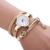 Relojes de pulsera de diseño para mujer, relojes con correa para la muñeca, pulsera informal de moda para mujer, relojes de pulsera de cuarzo, correa de cuero, reloj analógico de aleación, reloj