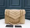 Top Quality Designer LOULOU Bag Large Shoulder Chain Clutch Bags Purses Genuine Calfskin Leather Grosgrain Luxury Message Handbags Wallets Designer crossbody 11