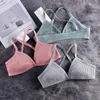 Camisoles & Tanks Cotton Sling Girls Breathable Sports Bra 3d Sexy Lingerie Push Up Bralette Brassiere Wrap Chest No Steel Ring Underwear
