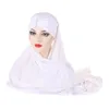 Ubranie etniczne kobiety Hidżab moda krzyżowa cekin turban muzułmański arabski szalik hoofddeek czapka arabska femme