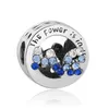 Fit Pandora beads 925 silver charm women jewelry Color Unicorn Crystal Heart Clover Beads