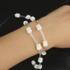 Kralen groothandel natuurlijke witte schaalmoeder parel dierenbloem hanger voor sieraden maken doe -het -zelf ketting armband oorrang