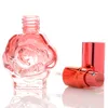 Botella de perfume de 12 ml Botella de spray de rosa Botella de viaje de vidrio Mini botellas vacías cosméticas portátiles