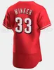 2023 Custom Baseball Jersey 19 Joey Votto 6 Jonathan India 40 Nick Lodolo 17 Kyle Farmer 21 Hunter Greene 51 Graham Ashcraft