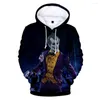 Felpe con cappuccio da uomo Haha Clown Felpa stampata 3D Uomini e donne Hip-hop Divertente Primavera Autunno Moda Street Style Pullover Felpe Coppie